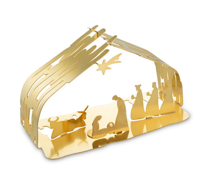 Alessi — Bark Crib BM09 GD | Presepe in acciaio dorato — vista principale
