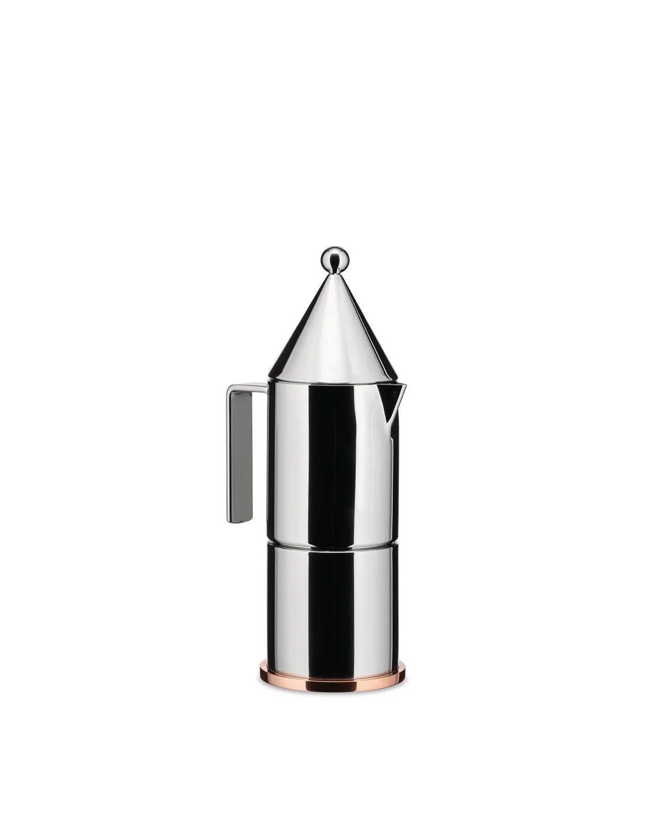 Alessi — La Conica 90002/3 | Caffettiera espresso Aldo Rossi 3 tazze — vista principale