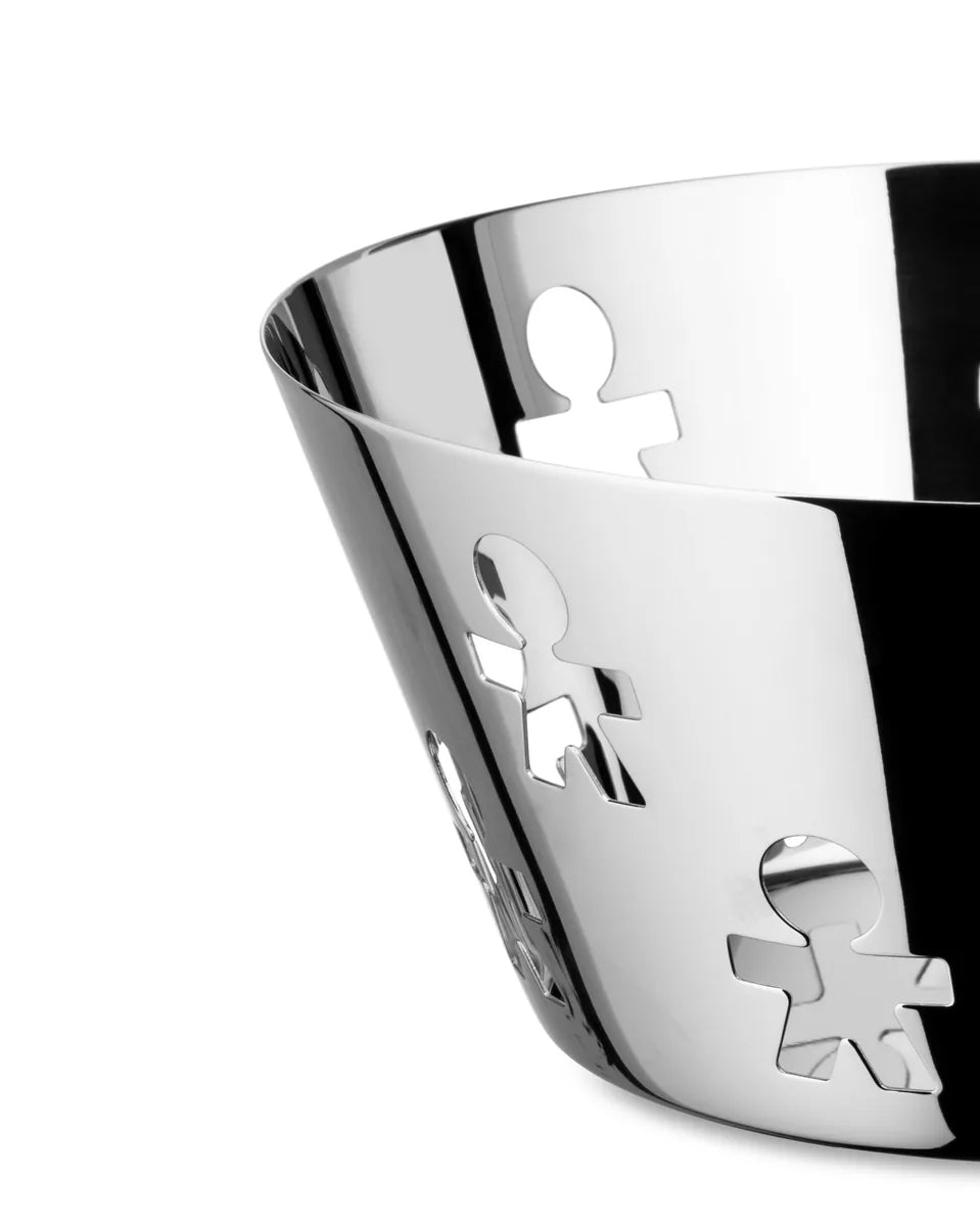 Alessi — Girotondo AKK04 | Cestino traforato in acciaio inox — vista principale