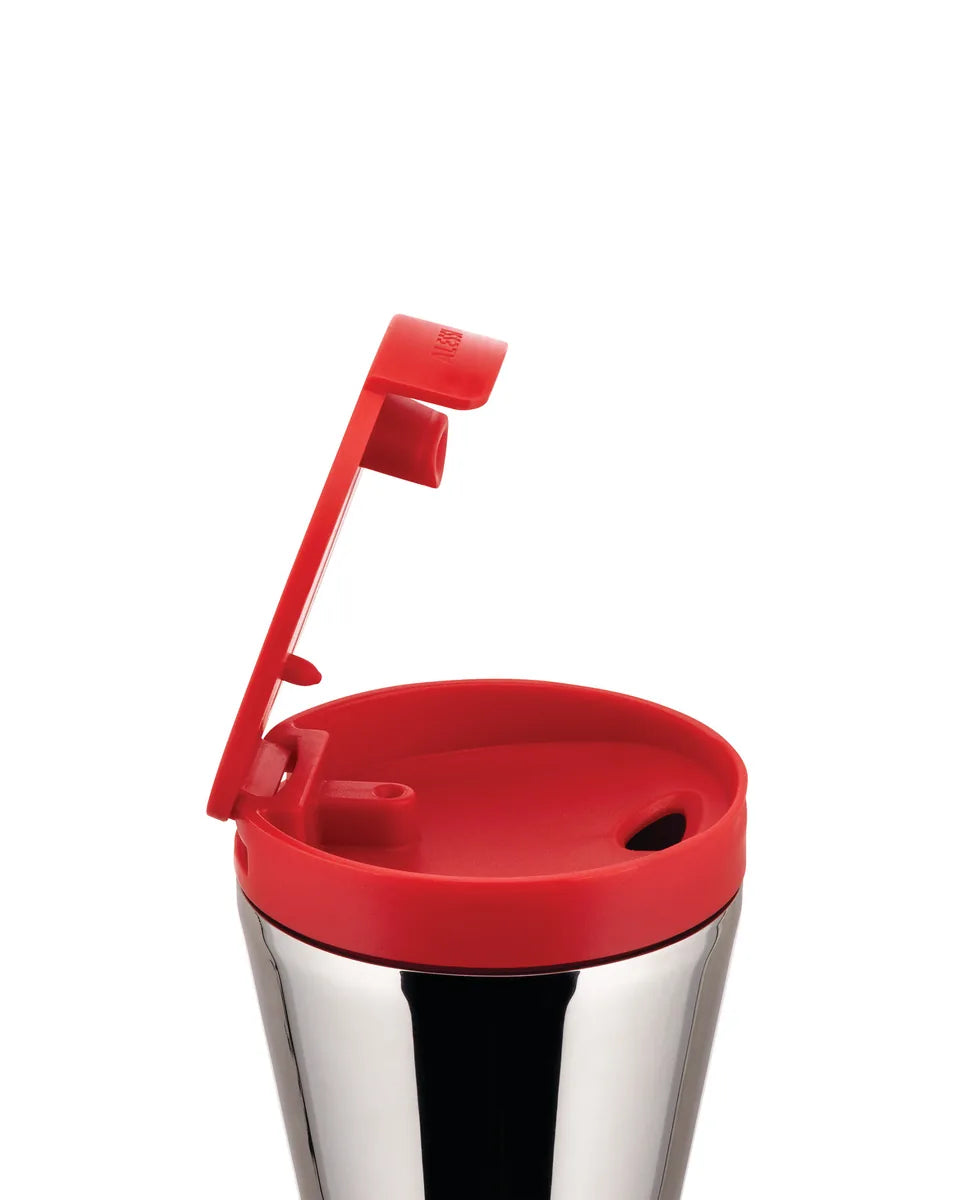 Alessi — Caffa GIA24 R | Travel mug in acciaio inox rosso — vista principale