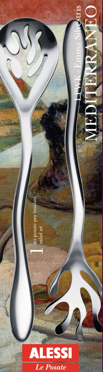 Alessi — Mediterraneo ESI16SET | Posate da insalata acciaio lucido — vista principale