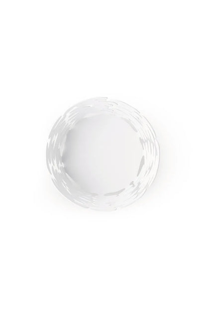 Alessi — Barket BM10/18 | Cestino rotondo in acciaio verniciato bianco — vista principale