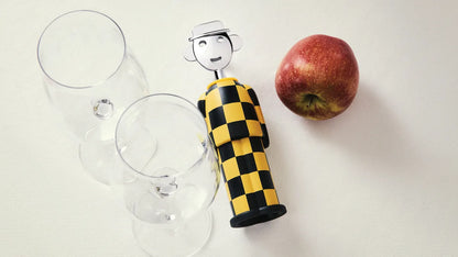 Alessi — Alessandro M. AM23A 34 | Cavatappi Mendini Giallo e Nero — design italiano Alessi