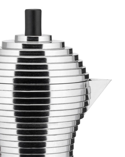 Alessi — Pulcina MDL02/3 B | Caffettiera espresso in alluminio 3 tazze — vista principale