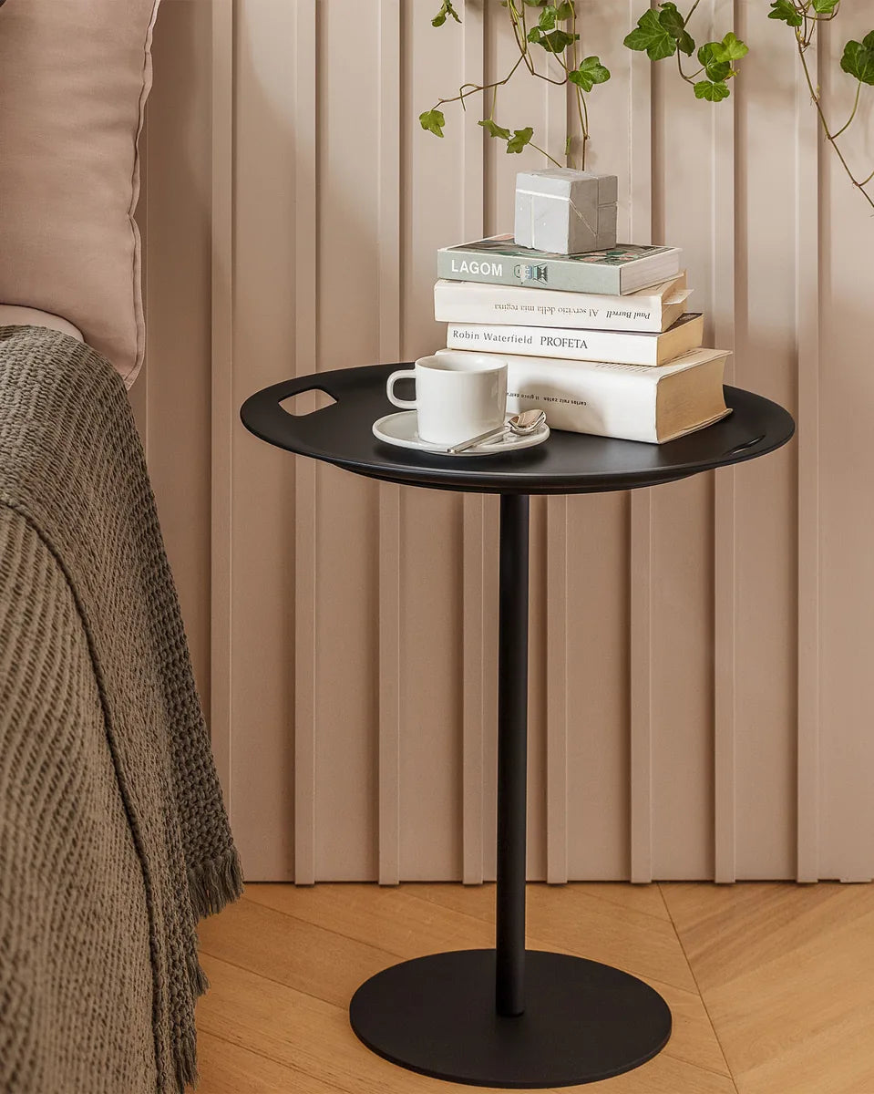 Alessi — Op-la JM12 BB | Tavolino vassoio Jasper Morrison nero — vista principale
