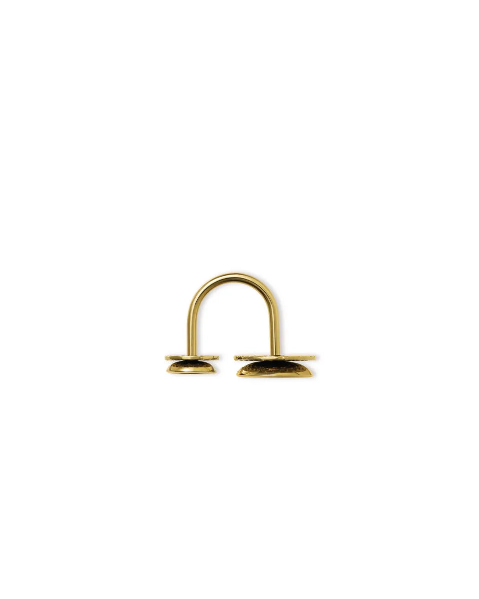 Alessi — Acta ESA03 ESA03 1M | Anello in acciaio PVD oro Salmistraro — vista principale