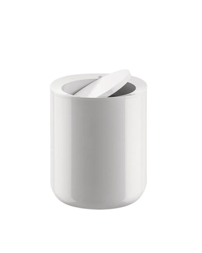 Alessi — Birillo PL10 W | Cestino da bagno in PMMA bianco — vista principale