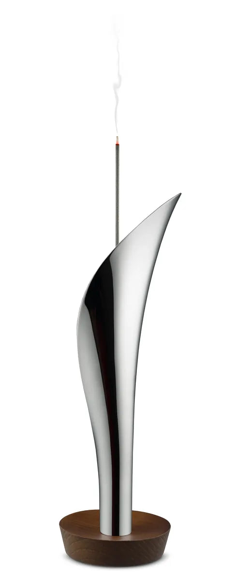 Alessi — Lily MW71 | Bruciaincenso Wanders acciaio e legno — design italiano Alessi