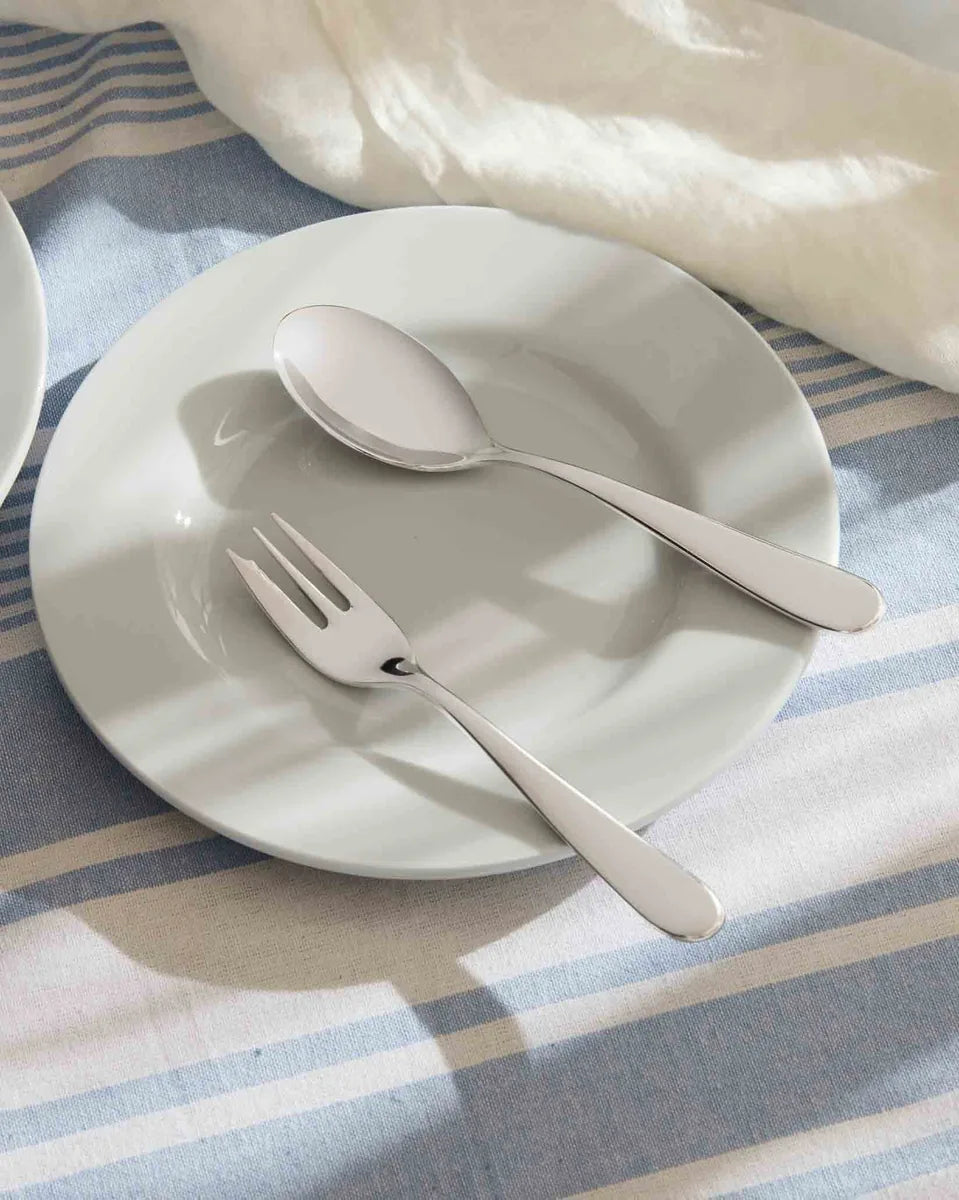 Alessi — Nuovo Milano 5180/16 | Forchetta da dolce Sottsass 18/10 — vista principale