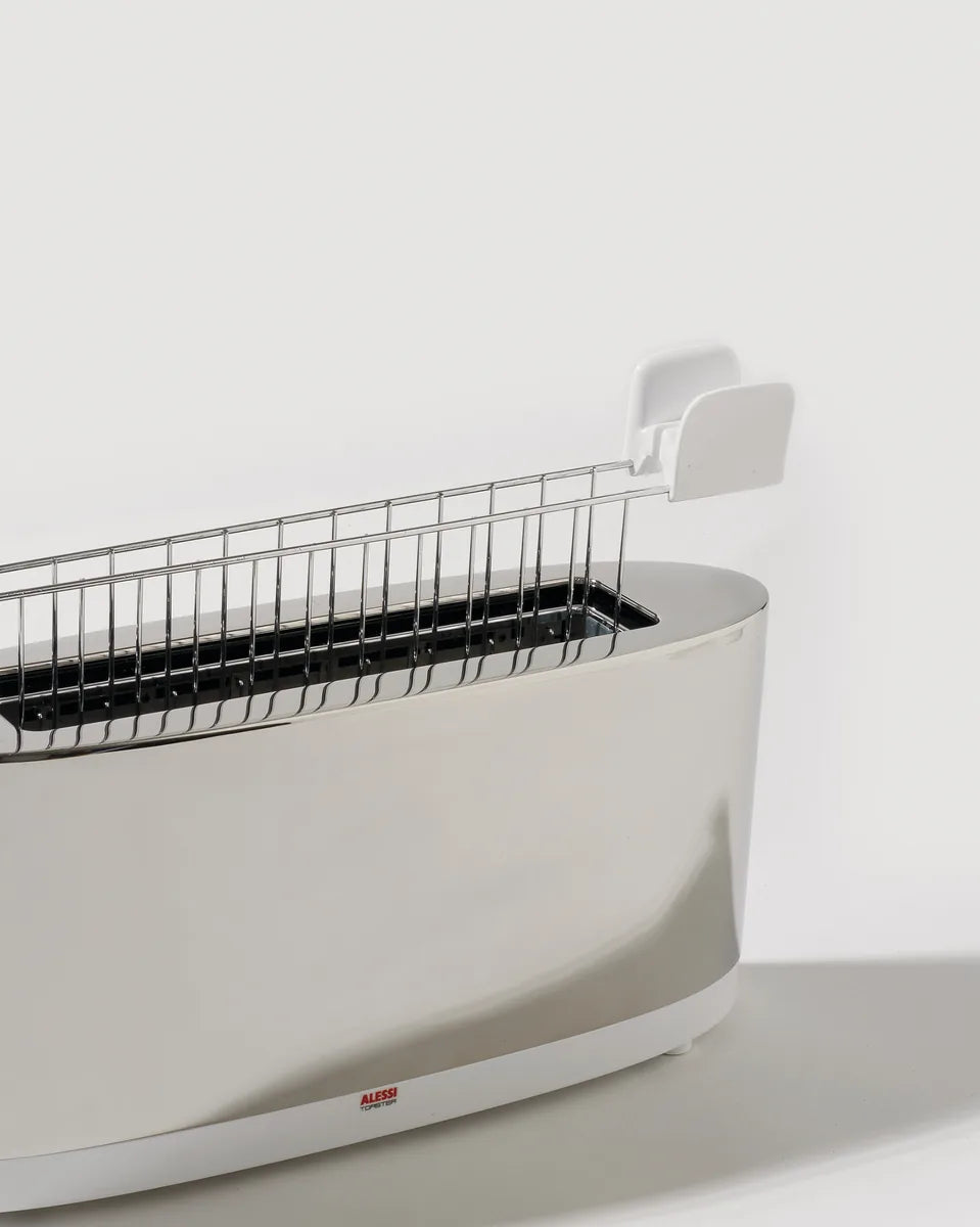 Alessi — SG68RACK W | Pinza tostapane Giovannoni in bianco — vista principale