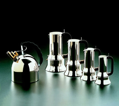 Alessi — 9090/3 | Caffettiera espresso inox Richard Sapper — vista principale