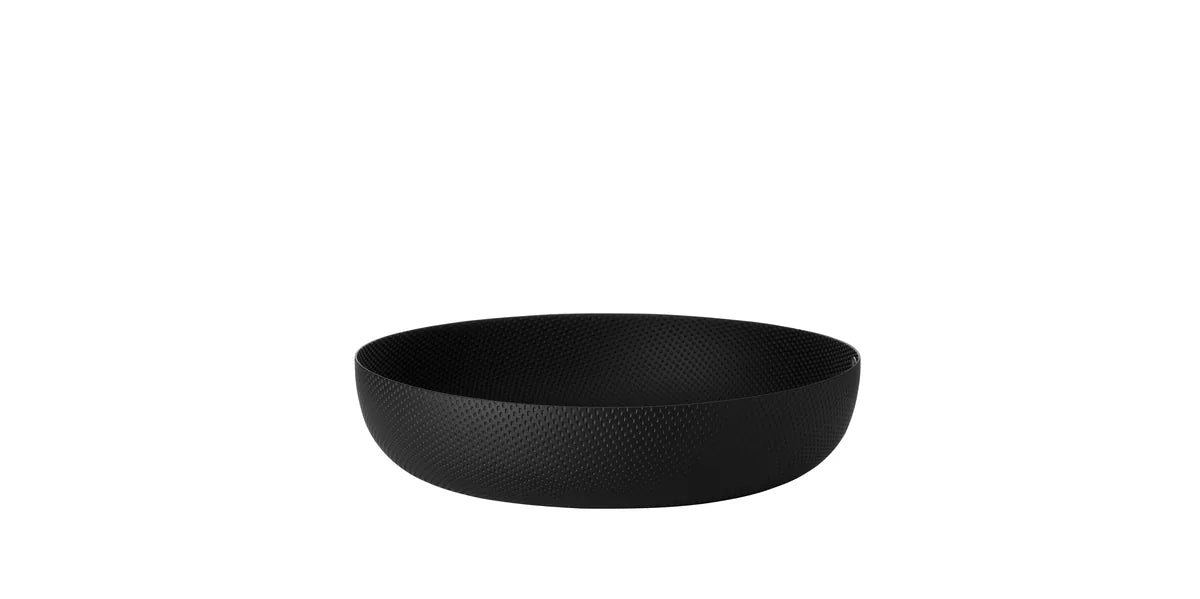 Alessi — JM17/21 BT | Cestino rotondo nero Jasper Morrison — vista principale