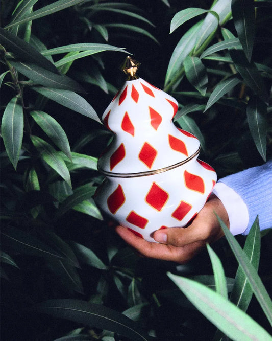 Alessi — Delight NZ03 | Contenitore natalizio in porcellana — design italiano Alessi
