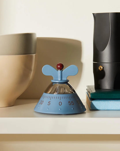 Alessi — A09 | Kitchen Timer di Michael Graves in resina nera — vista principale