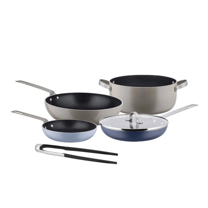 Alessi — Tama GIA302 | Bollilatte in alluminio azzurro Iacchetti — design italiano Alessi
