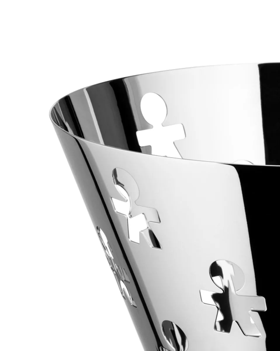 Alessi — Girotondo AKK05 | Fruttiera traforata in acciaio inox — vista principale