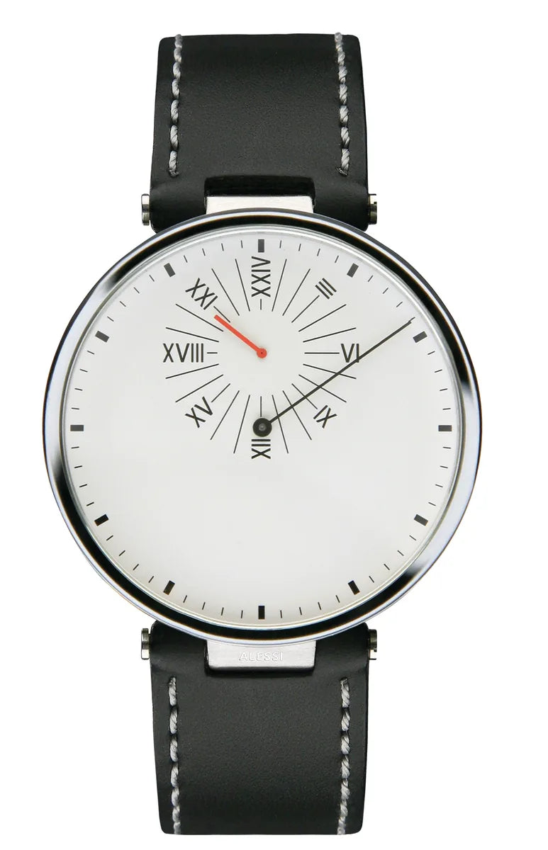 Alessi — AL18011 | Orologio da polso Sargiani in acciaio nero — vista principale
