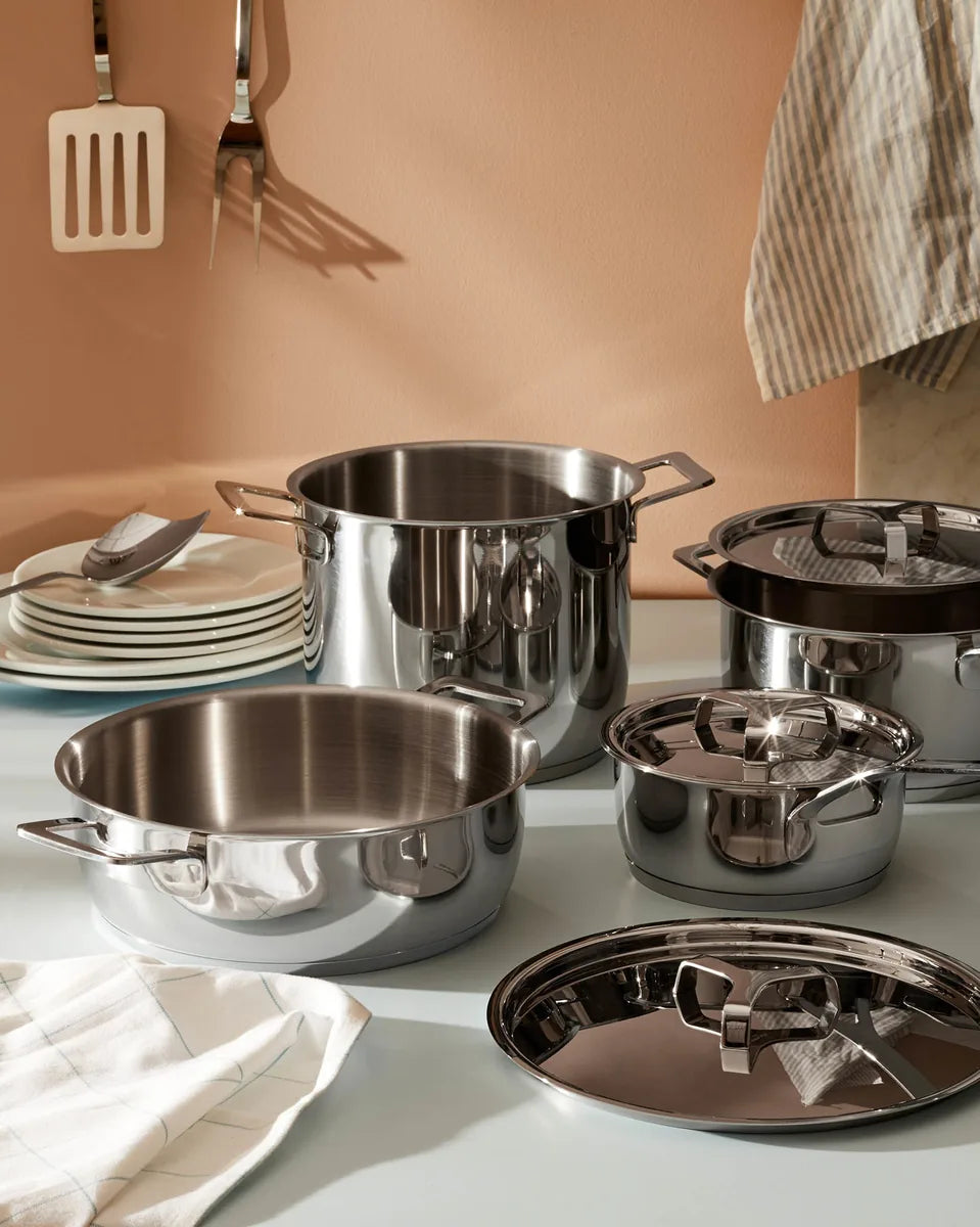Alessi — Pots&Pans AJM306SET | Pasta-set in acciaio inox 18/10 Jasper — vista principale