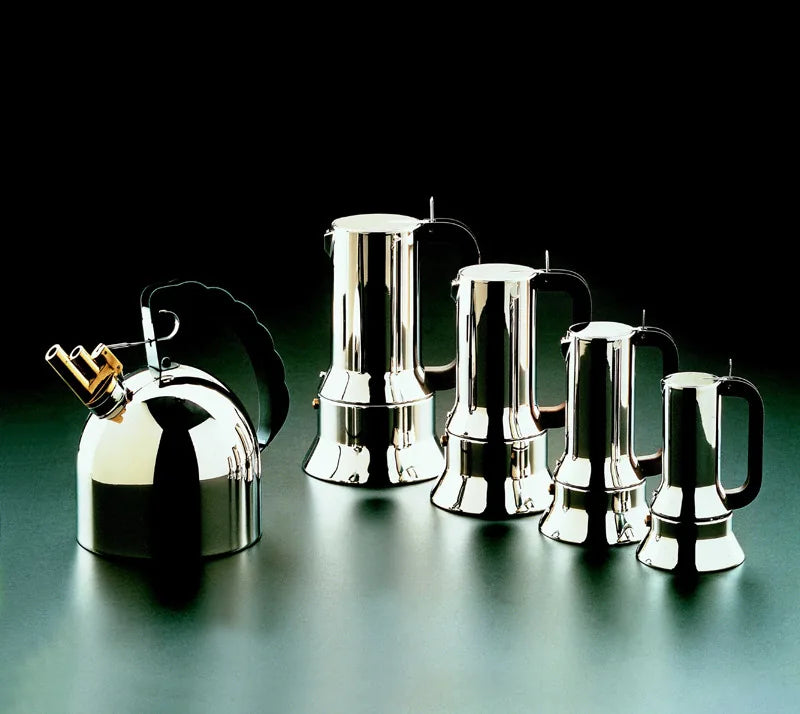 Alessi — 9090/6 | Caffettiera espresso Richard Sapper 6 tazze — vista principale