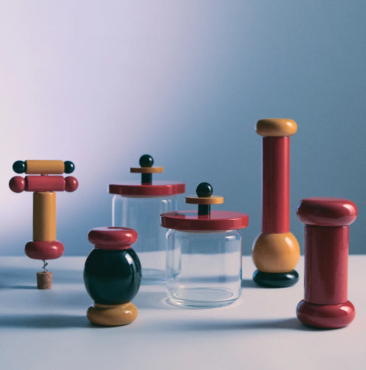 Alessi — ES16/100 | Barattolo Ettore Sottsass, 100 Values Collection — vista principale