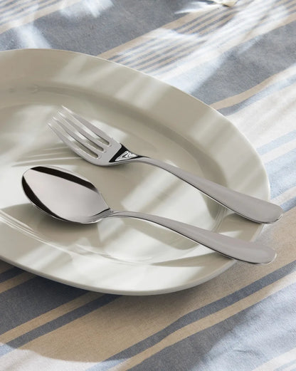Alessi — Nuovo Milano 5180/12 | Forchetta da servizio Sottsass 18/10 — vista principale