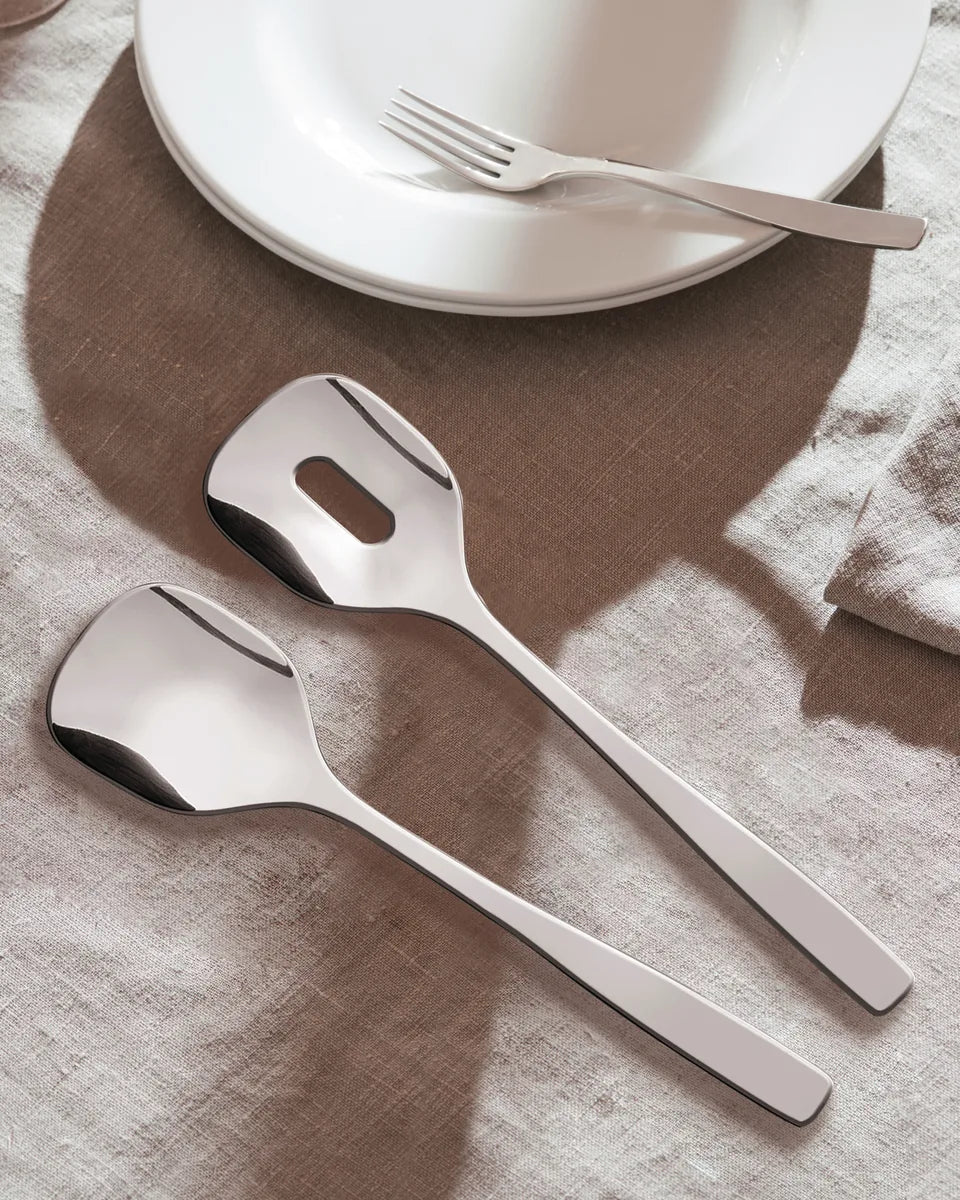 Alessi — KnifeForkSpoon AJM22/14 | Posate da insalata Jasper Morrison — vista principale