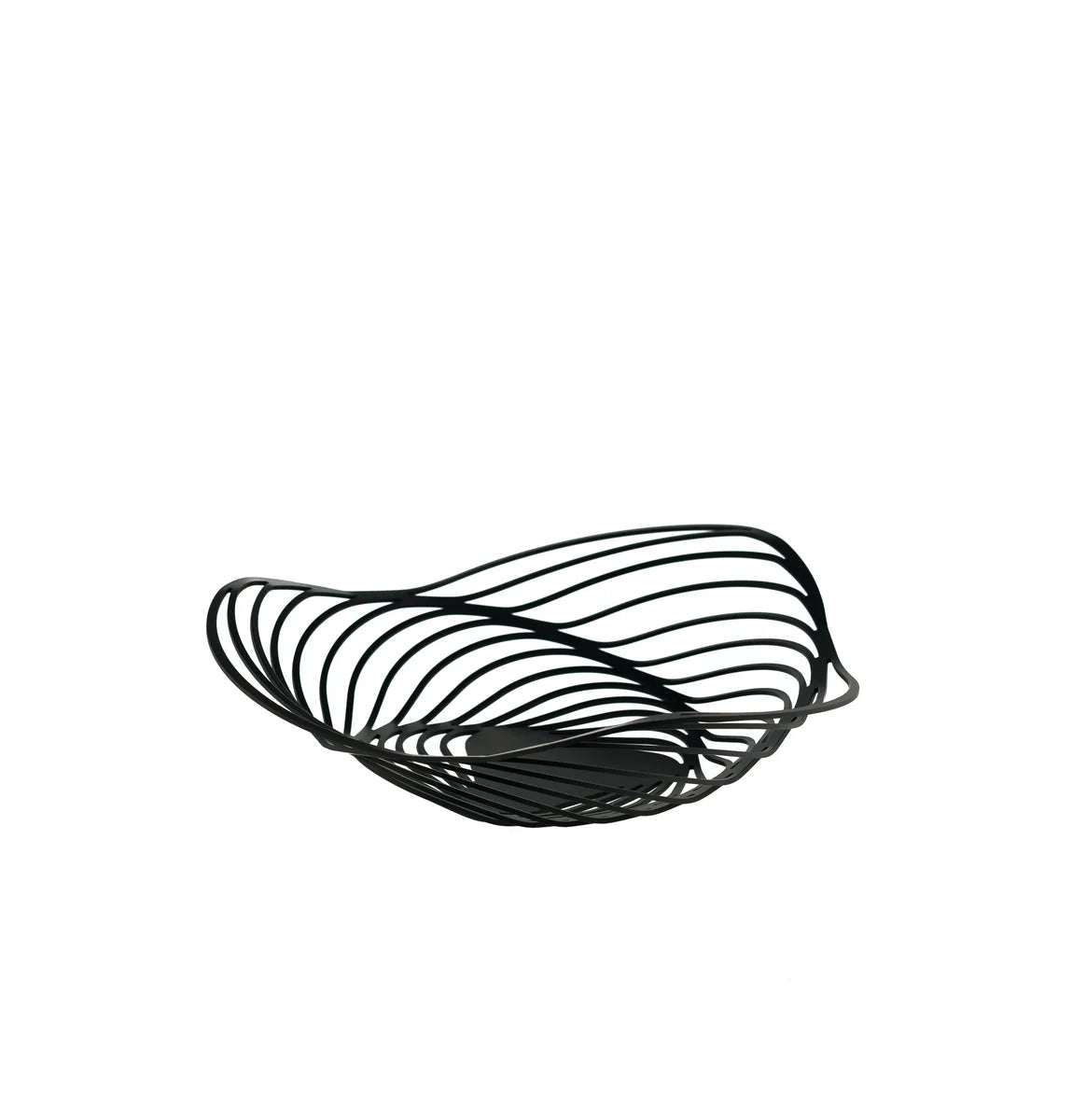 Alessi — Trinity ACO02 B | Cestino in acciaio nero laccato — vista principale