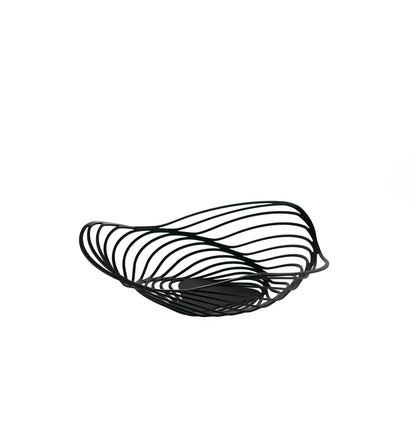 Alessi — Trinity ACO02 B | Cestino in acciaio nero laccato — vista principale