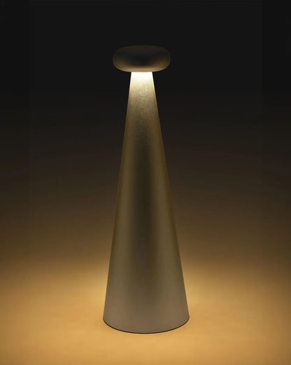 Alessi — Bedin AST02 G | Lampada da tavolo in alluminio grigio — vista principale