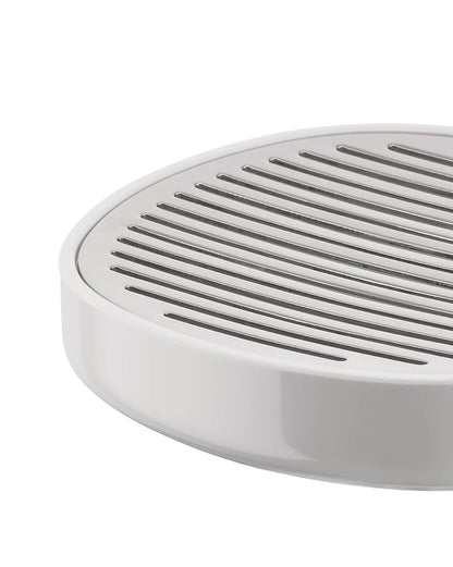 Alessi — Birillo PL04 W | Portasapone Lissoni in PMMA e acciaio — vista principale