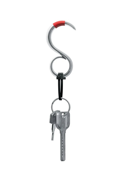 Alessi — StaySafe GCH04 | Portachiavi no touch in zama cromata RED — vista principale
