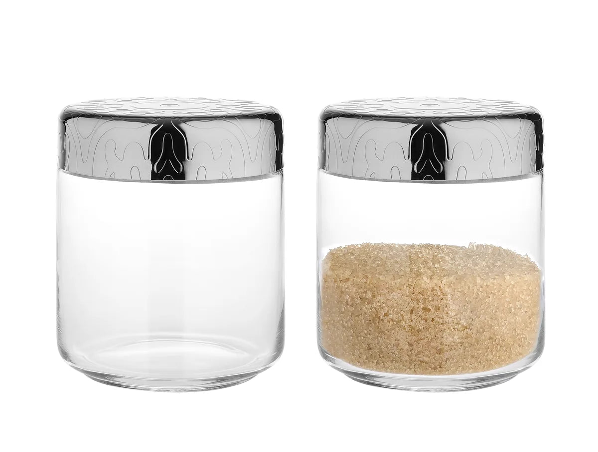 Alessi — Dressed MW21/75 | Barattolo ermetico vetro e acciaio — vista principale