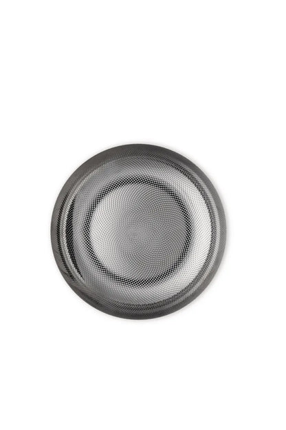 Alessi — JM17/24 T | Cestino rotondo in acciaio inox con decoro — vista principale