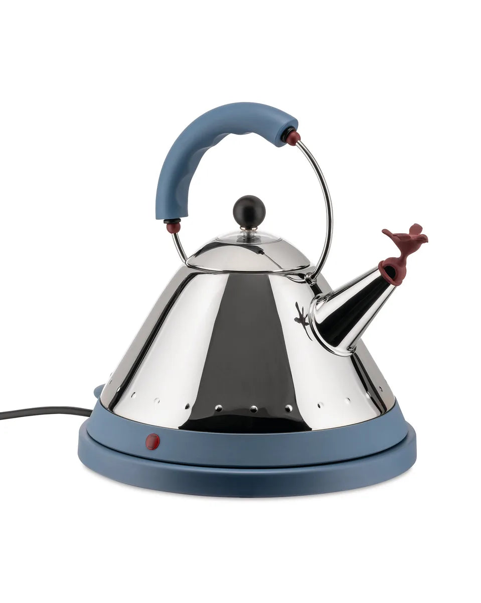 Alessi — MG32 MG32 AZ | Bollitore elettrico Graves acciaio azzurro — vista principale