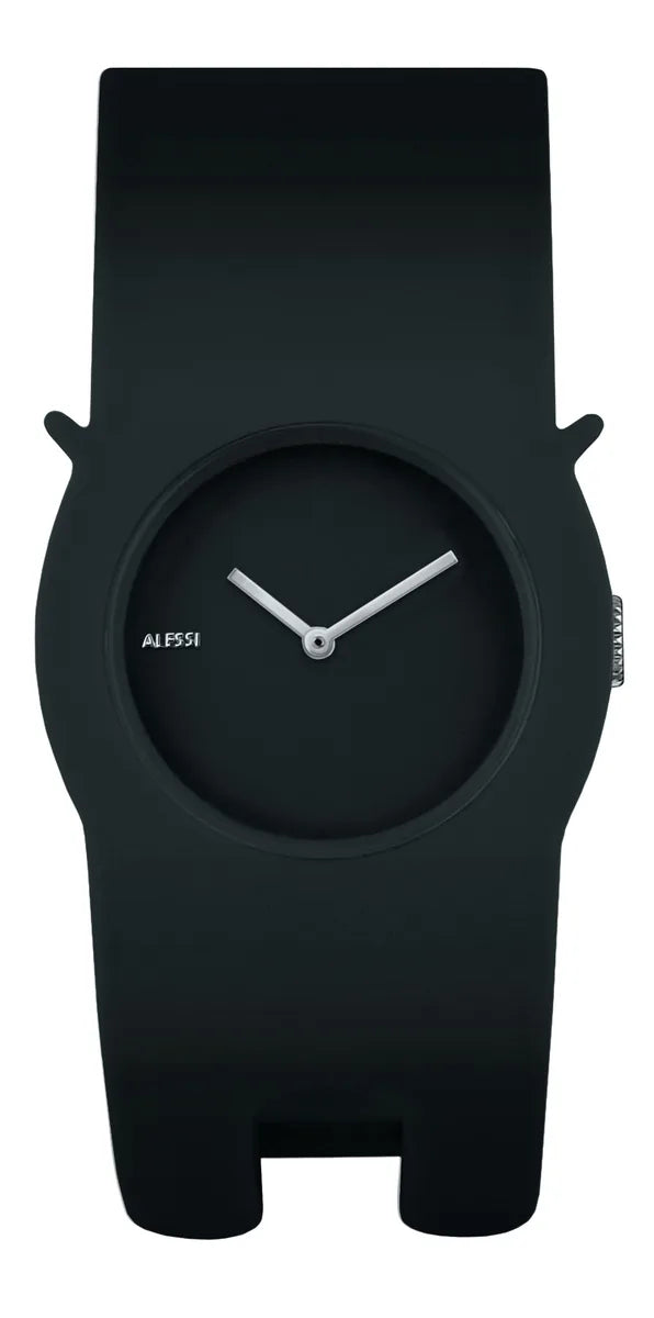 Alessi — Neko AL24004 | Orologio da polso in poliuretano rosa — vista principale