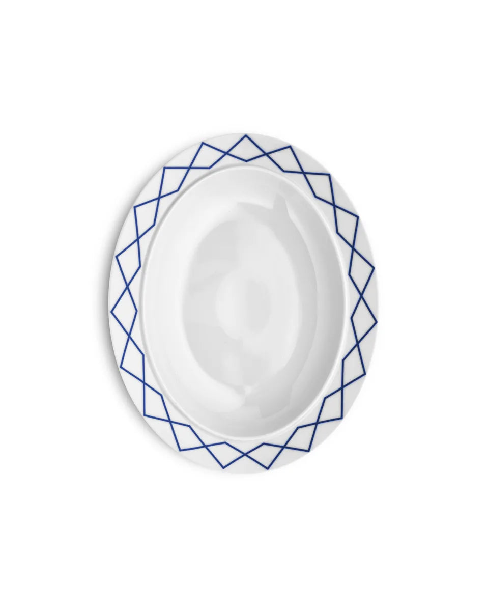 Alessi — ES22/22 ES22/22 38 | Piatto ovale Sottsass La Bella Tavola — vista principale