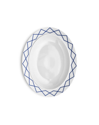 Alessi — ES22/22 ES22/22 38 | Piatto ovale Sottsass La Bella Tavola — vista principale