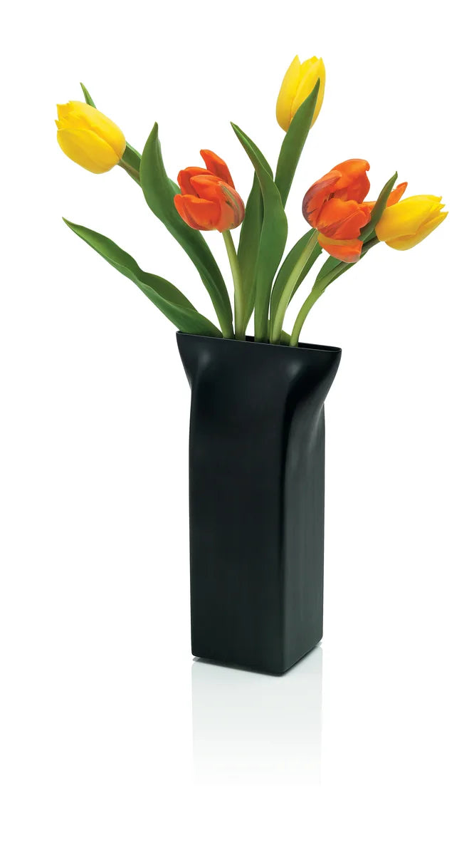 Alessi — Pinch ASH01 B | Vaso in acciaio inox nero PVD Shirley — vista principale