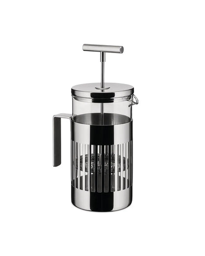 Alessi — 9094/8 | Caffettiera Aldo Rossi acciaio e vetro 8 tazze — vista principale