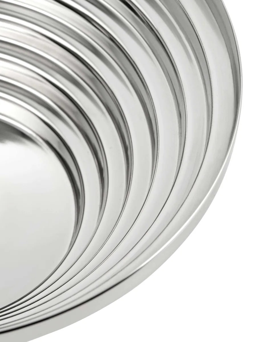Alessi — Maya 7320/20 | Cestino rotondo in acciaio inox lucido — vista principale