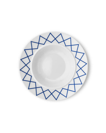 Alessi — ES22/2 | Piatto fondo Sottsass in porcellana — vista principale