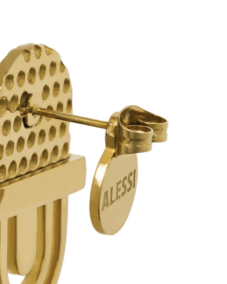 Alessi — Fresia ESA02 ESA02 2 | Orecchini in acciaio dorato PVD — vista principale