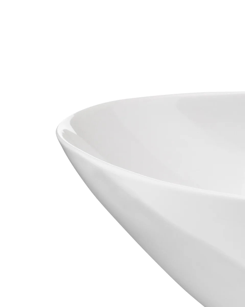 Alessi — Colombina FM10/38 | Insalatiera in porcellana bianca — vista principale