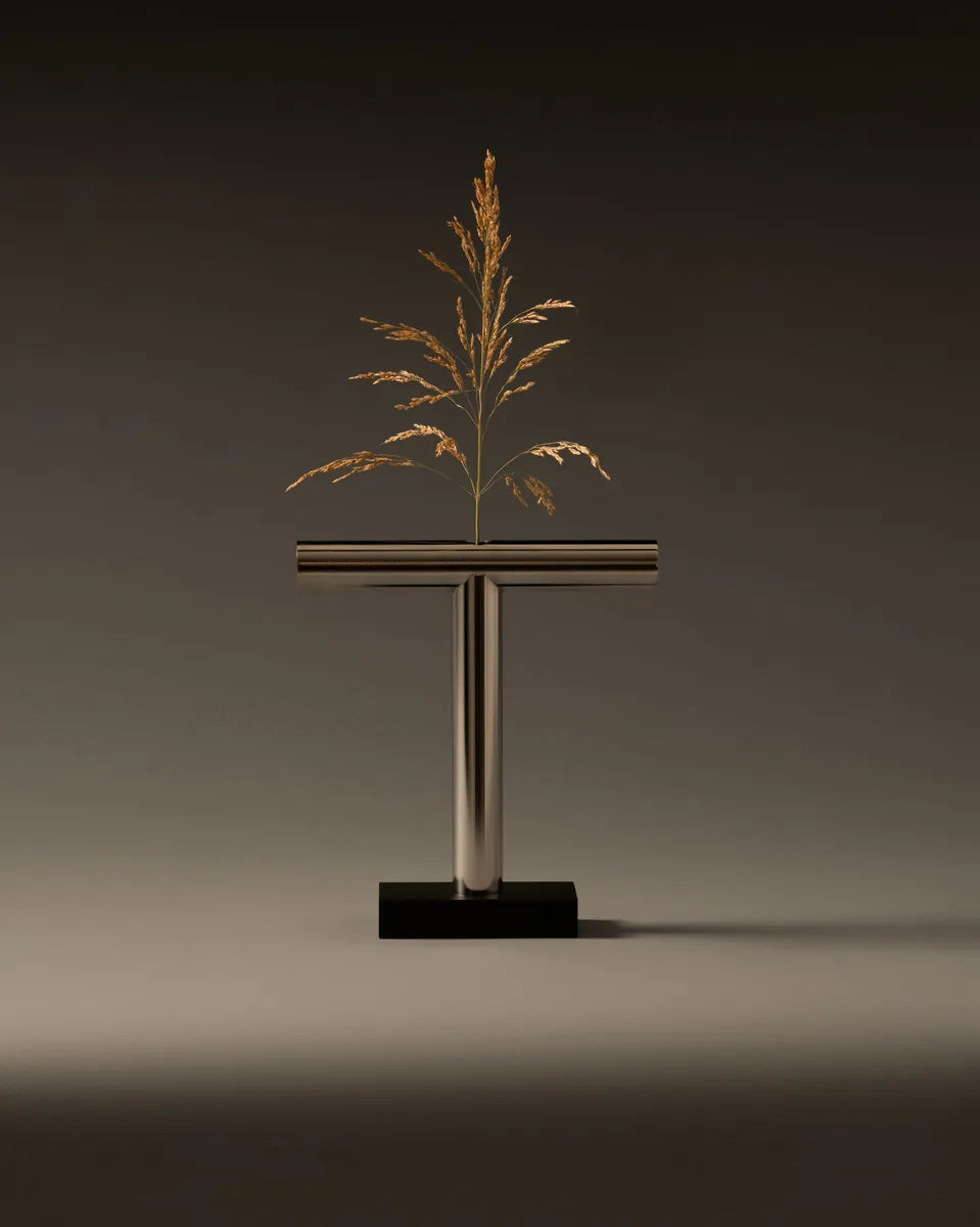 Alessi — Tronchetto ITM23 | Vaso in acciaio inox e legno Branzi — vista principale