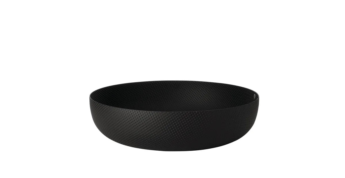 Alessi — JM17/24 JM17/24 BT | Cestino rotondo nero Jasper Morrison — vista principale