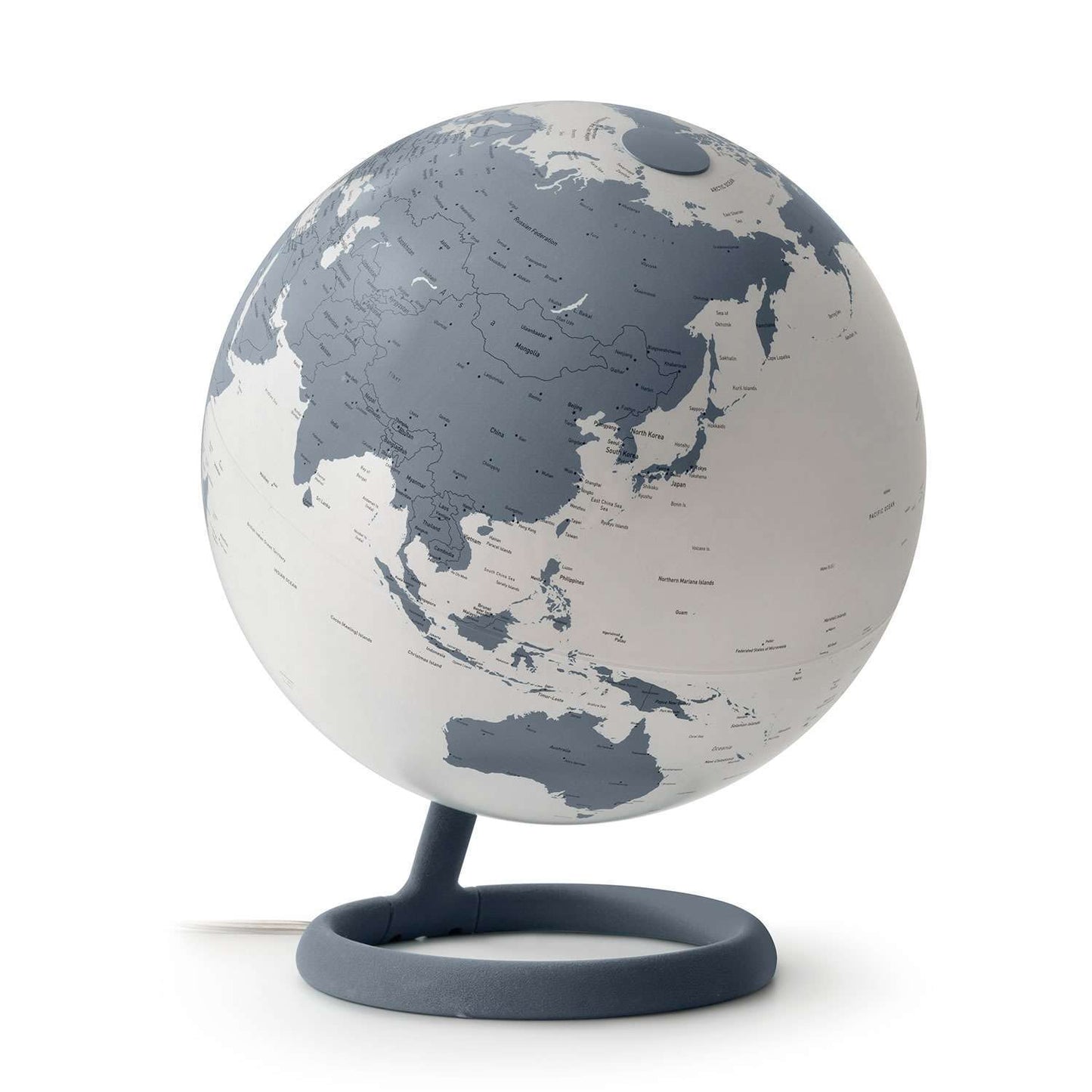 Atmosphere Evolve Velvet Pirite — lampada mappamondo pirite, vista laterale