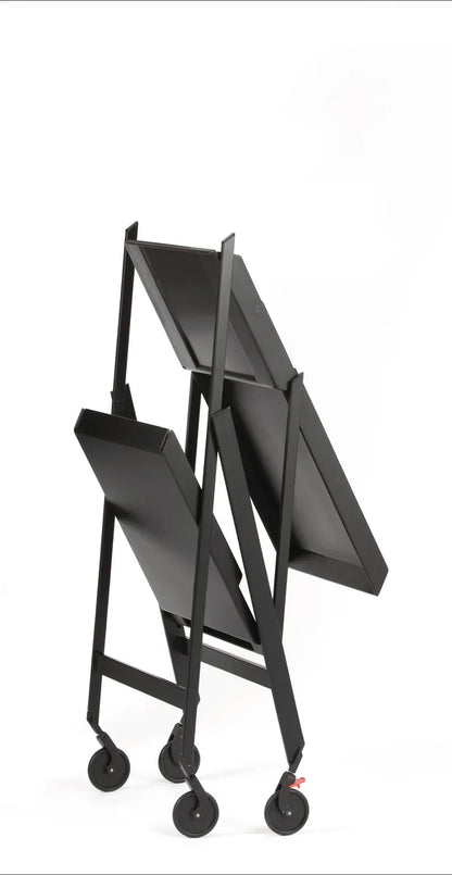 Alessi — Plico RS11 B | Carrello pieghevole Sapper, nero — dettaglio