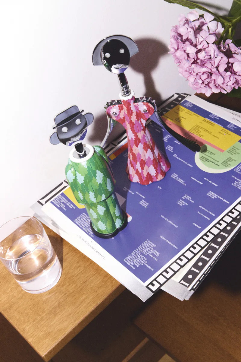 Alessi — Anna G. Arborea AM01A 7 | Cavatappi AlkiPaper® e zama cromata — dettaglio