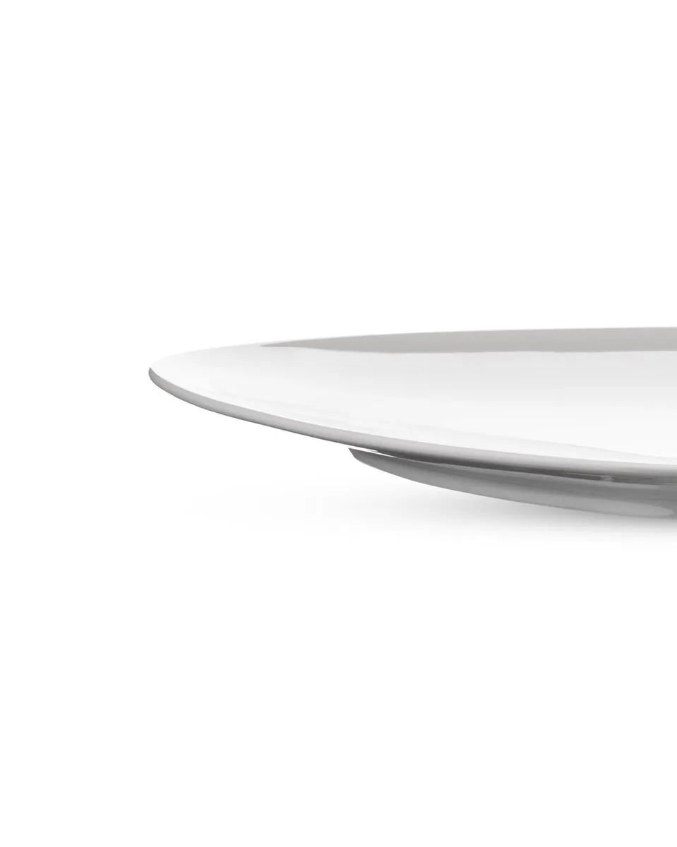 Alessi — Colombina FM10/5 | Piatto dessert in porcellana bianca — dettaglio