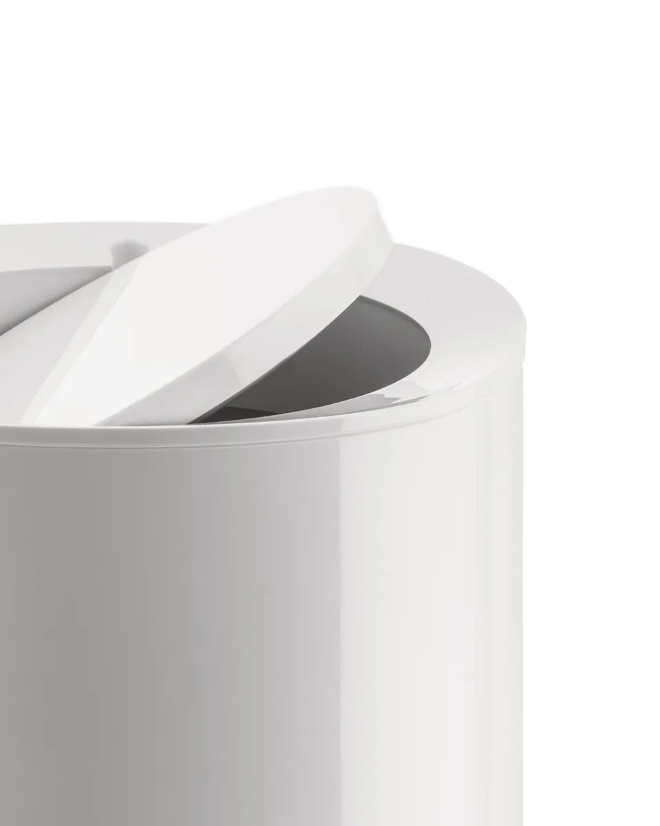 Alessi — Birillo PL10 W | Cestino da bagno in PMMA bianco — dettaglio